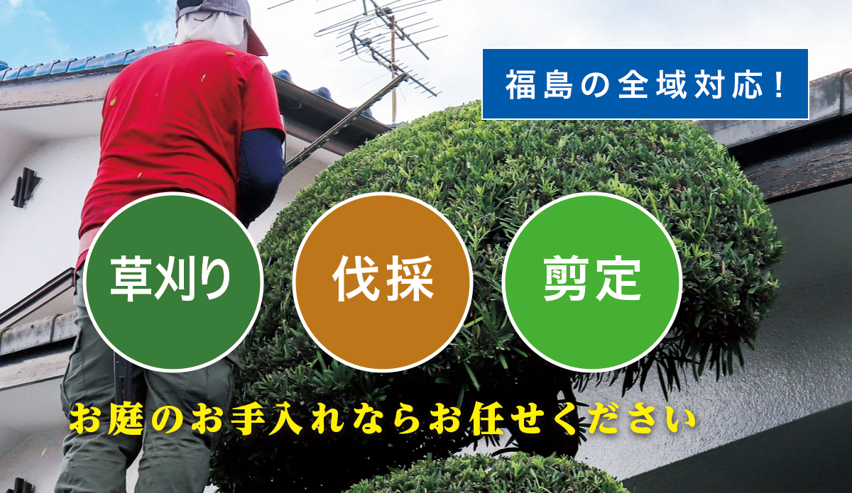 塙町で草刈り・剪定・伐採なら「お庭の大将」